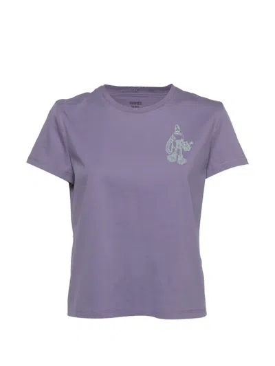 Pre-owned Hermes Short-sleeve T-shirt In Purple