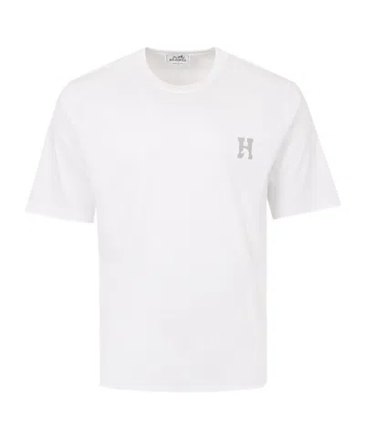 Hermes Short-sleeved T-shirt In White