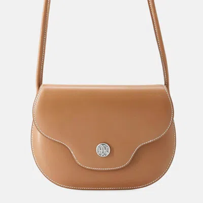 Pre-owned Hermes Shoulder Pouch Gold Box Calf Leather
