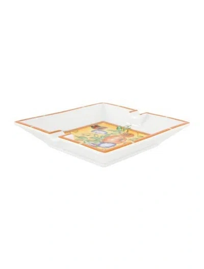 Pre-owned Hermes Siesta Ashtray In White