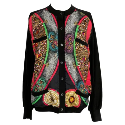 Pre-owned Hermes Silk And Wool Cardigan/ Vest In Black