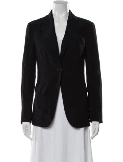 Pre-owned Hermes Silk Blazer In Black