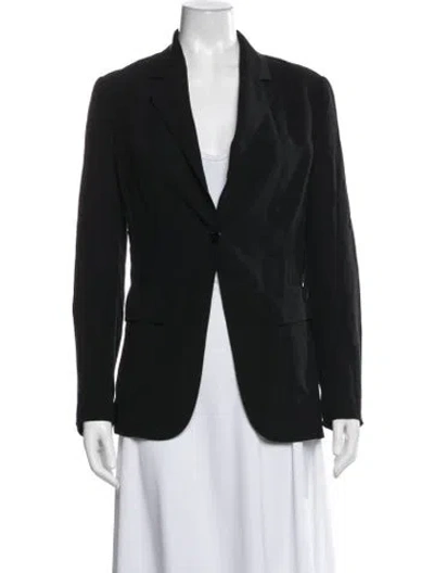 Pre-owned Hermes Silk Blazer In Black