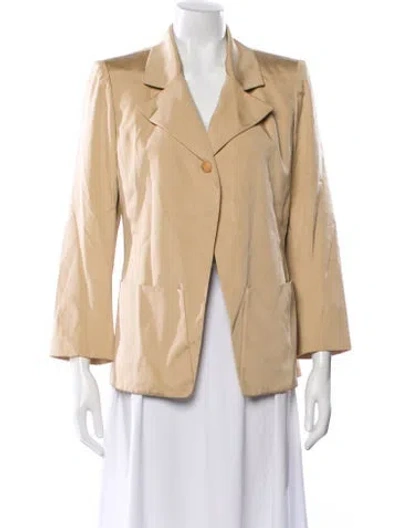 Pre-owned Hermes Silk Blazer In Neutral