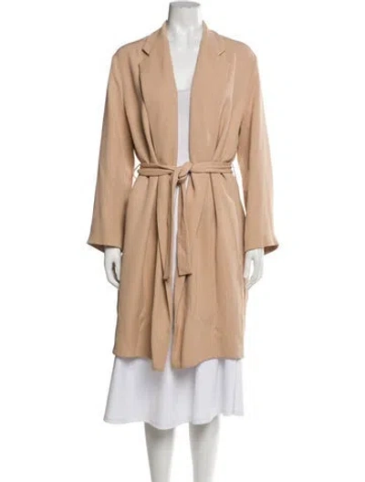 Pre-owned Hermes Silk Coat In Neutral