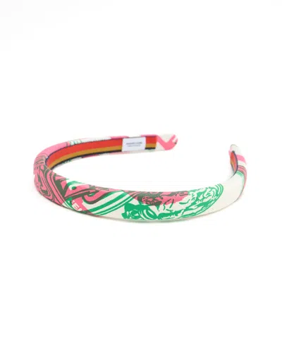 Pre-owned Hermes Hermès Silk Headband In Multicolour