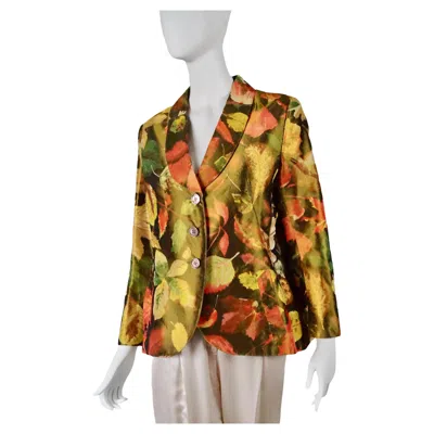 Pre-owned Hermes Hermès Silk Jacket Fr 40 In Brown