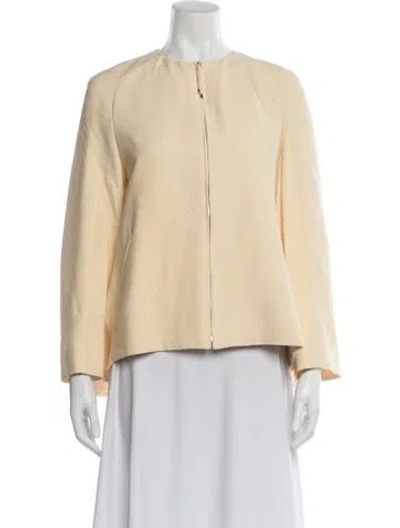 Pre-owned Hermes Silk Jacket In Neutral