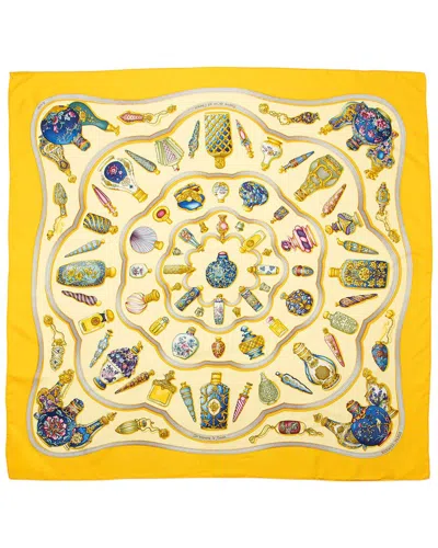 Pre-owned Hermes Hermès Silk Le Flacon Perfume Bottle 90cm Scarf (authentic Pre-loved)
