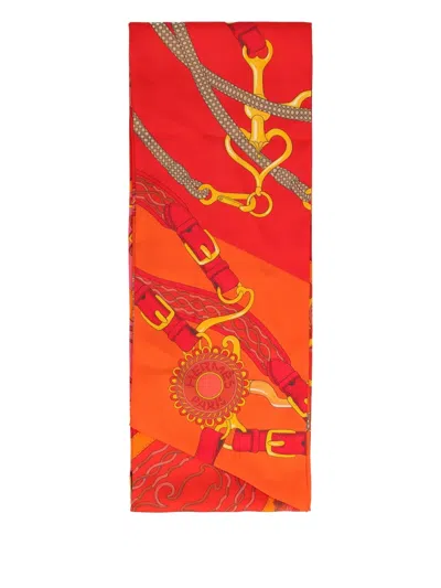 Pre-owned Hermes Silk Maxi Twilly