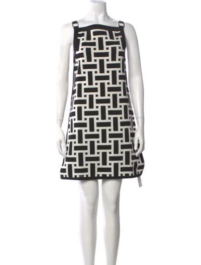 Pre-owned Hermes Silk Mini Dress In White