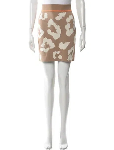 Pre-owned Hermes Silk Mini Skirt In Neutral