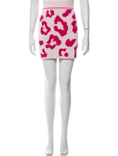 Pre-owned Hermes Silk Mini Skirt In Pink