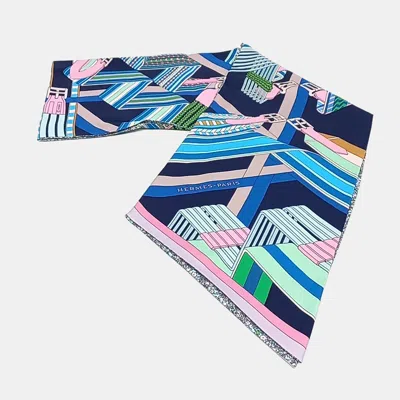 Pre-owned Hermes Hermès Silk Multicolor Maxi Twilly