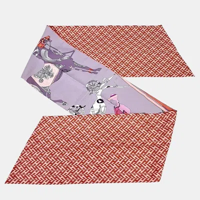 Pre-owned Hermes Hermès Silk Multicolor Maxi Twilly