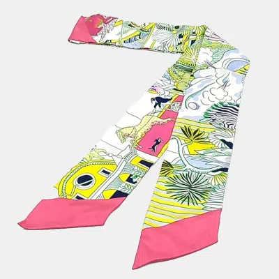 Pre-owned Hermes Hermès Silk Multicolor Maxi Twilly Slim