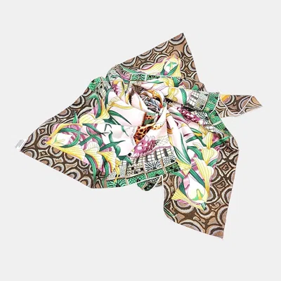 Pre-owned Hermes Hermès Silk Multicolor Scarf