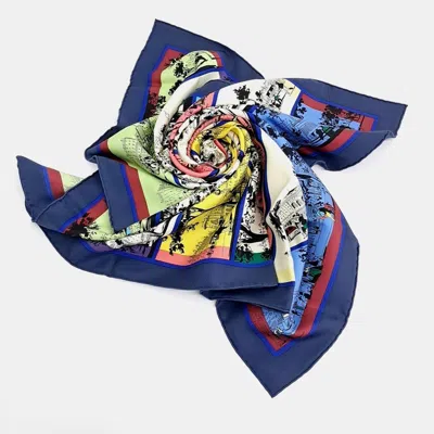 Pre-owned Hermes Hermès Silk Multicolor Scarf