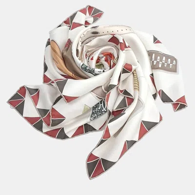 Pre-owned Hermes Hermès Silk Multicolor Scarf