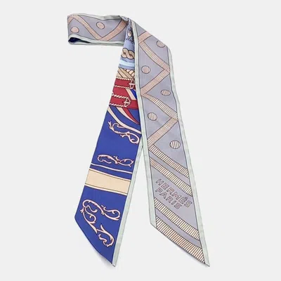 Pre-owned Hermes Silk Multicolor Twilly Scarf