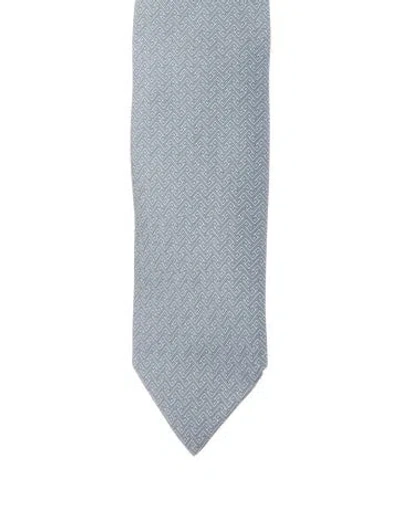 Pre-owned Hermes Silk Patterned Tie In Multi