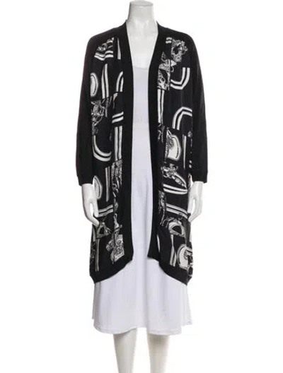Pre-owned Hermes Silk Printed Coat In Multi