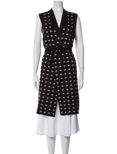 Pre-owned Hermes Silk Printed Sweater In Multi