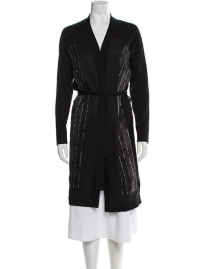 Pre-owned Hermes Silk Robe In Black