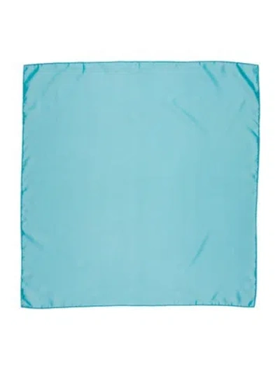 Pre-owned Hermes Silk Scarf In Blue