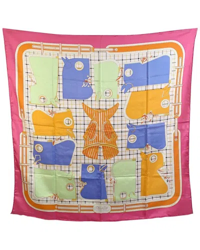 Pre-owned Hermes Hermès Silk Scarf Camails (authentic Pre-loved)