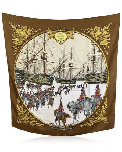 Pre-owned Hermes Hermès Silk Scarf Carre 90 (authentic Pre-loved)