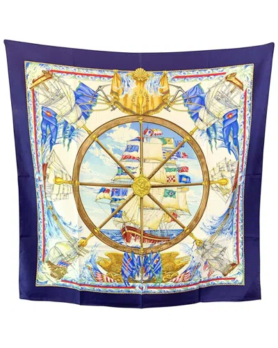 Pre-owned Hermes Hermès Silk Scarf Carre 90 (authentic Pre-loved)