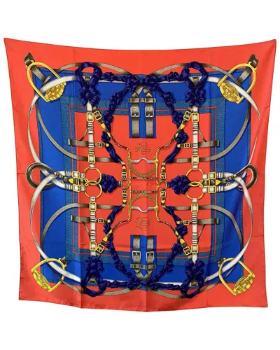 Pre-owned Hermes Hermès Silk Scarf Carre 90 (authentic Pre-loved)