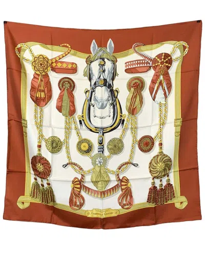 Pre-owned Hermes Hermès Silk Scarf Carre 90 (authentic Pre-loved)