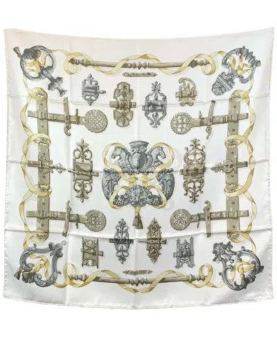 Pre-owned Hermes Hermès Silk Scarf Ferronnerie (authentic Pre-loved)