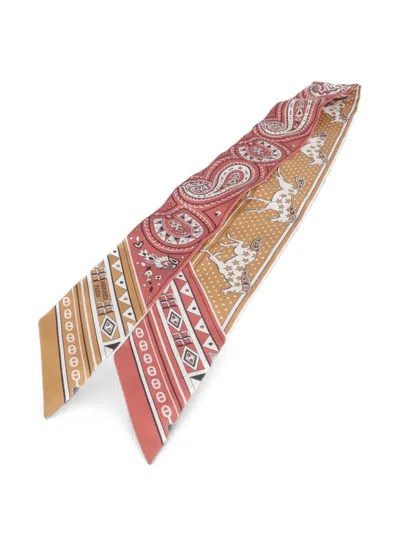 Pre-owned Hermes Silk Scarf In Pink