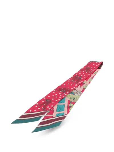 Pre-owned Hermes Silk Scarf In Pink