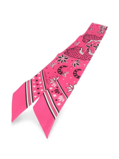 Pre-owned Hermes Silk Scarf In Pink