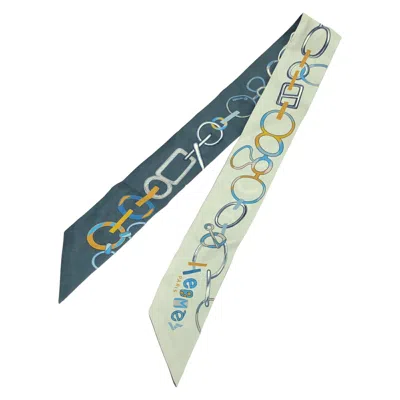 Pre-owned Hermes Silk Scarf () In Blue