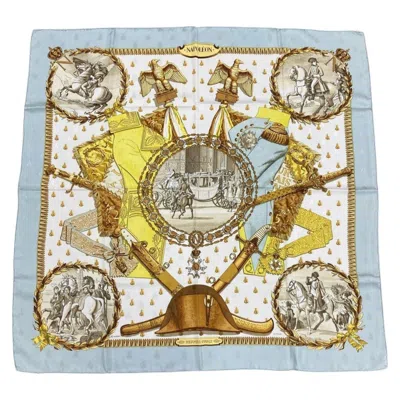 Pre-owned Hermes Silk Scarf () In Blue