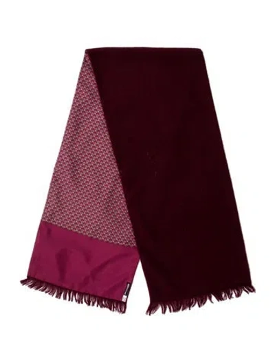 Pre-owned Hermes Silk Scarf In Red