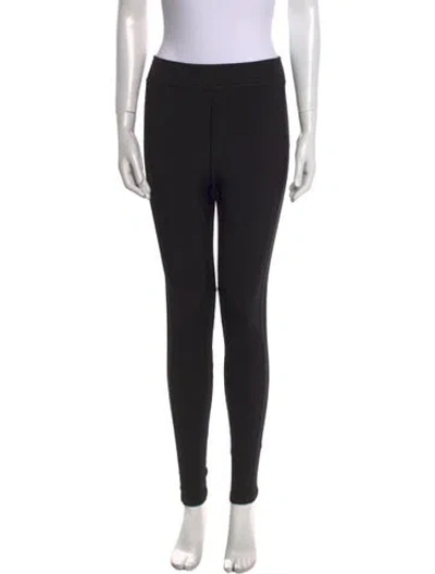 Pre-owned Hermes Silk Skinny Leg Pants In Black