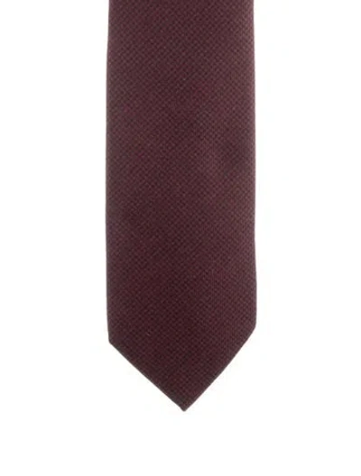 Pre-owned Hermes Silk Suit Tie In Black