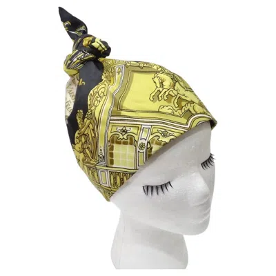 Pre-owned Hermes Silk Turban In Sand