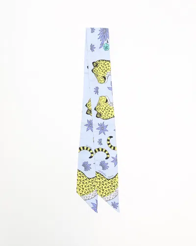 Pre-owned Hermes Hermès Silk Twilly In Multi