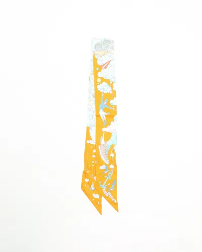 Pre-owned Hermes Hermès Silk Twilly In Multi