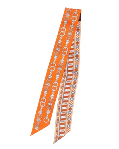 Hermes Hermès Silk Twilly In Orange