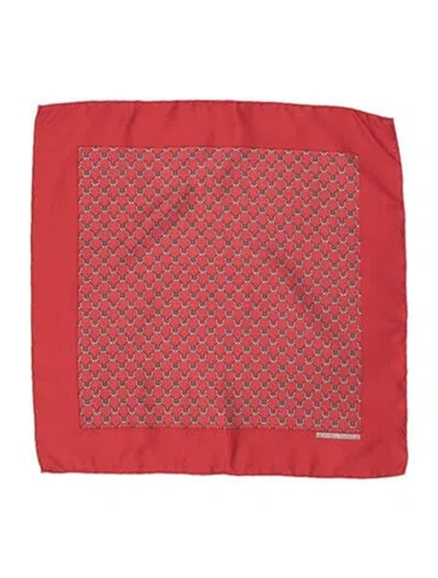 Pre-owned Hermes Silk Vintage Scarf In Red