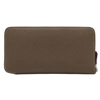 Hermes Silk'in Leather Wallet () In Brown