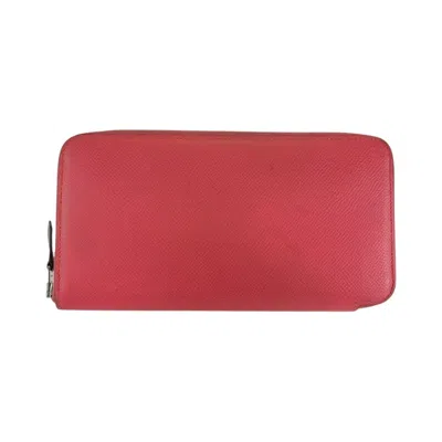 Pre-owned Hermes Silk'in Pink Rose Azalee Epsom Leather Long Wallet (bi-fold) ()